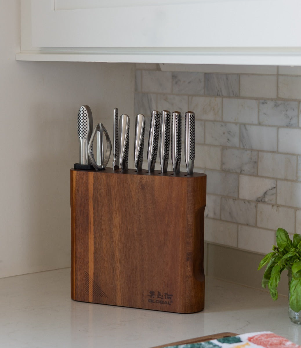 Kanpeki 10-Piece Block Set-Acacia