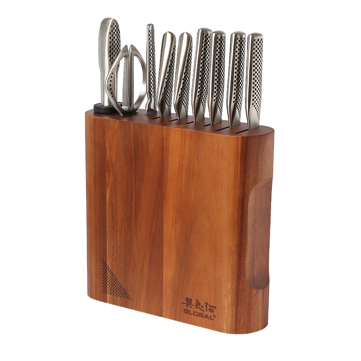 Kanpeki 10-Piece Block Set-Acacia